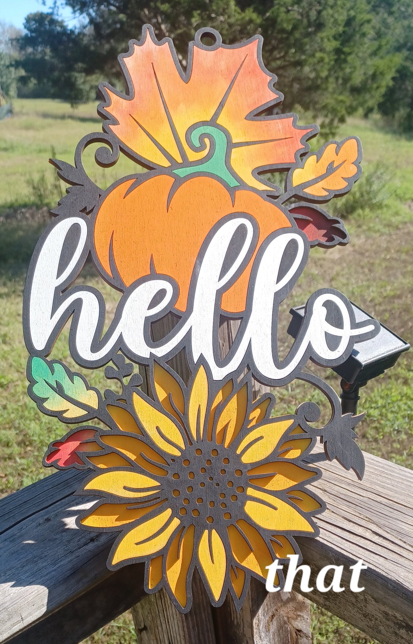 Door hanger, Fall Hello